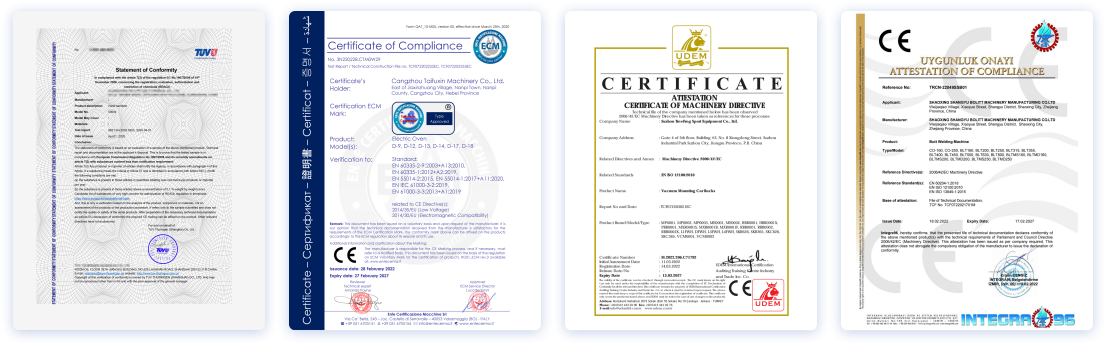 CE认证证书样本